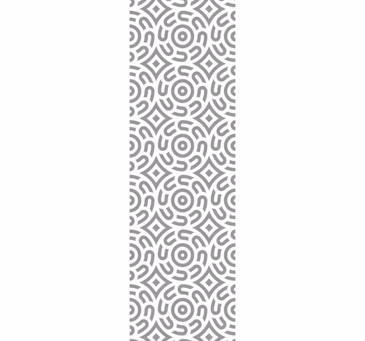 Geometriske spiraler tapet spisestue - TenStickers
