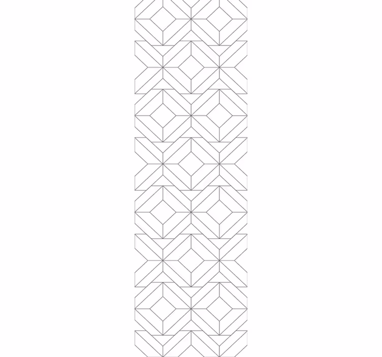 Kubisk mønster geometrisk tapet - TenStickers
