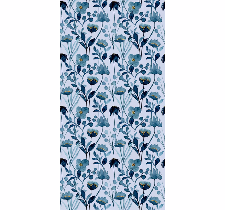 Floral botanisk elegance blomster tapet - TenStickers