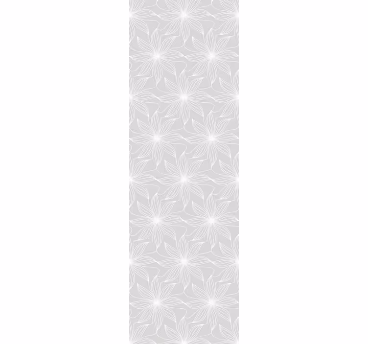 Blomstergeometri grå tapet - TenStickers