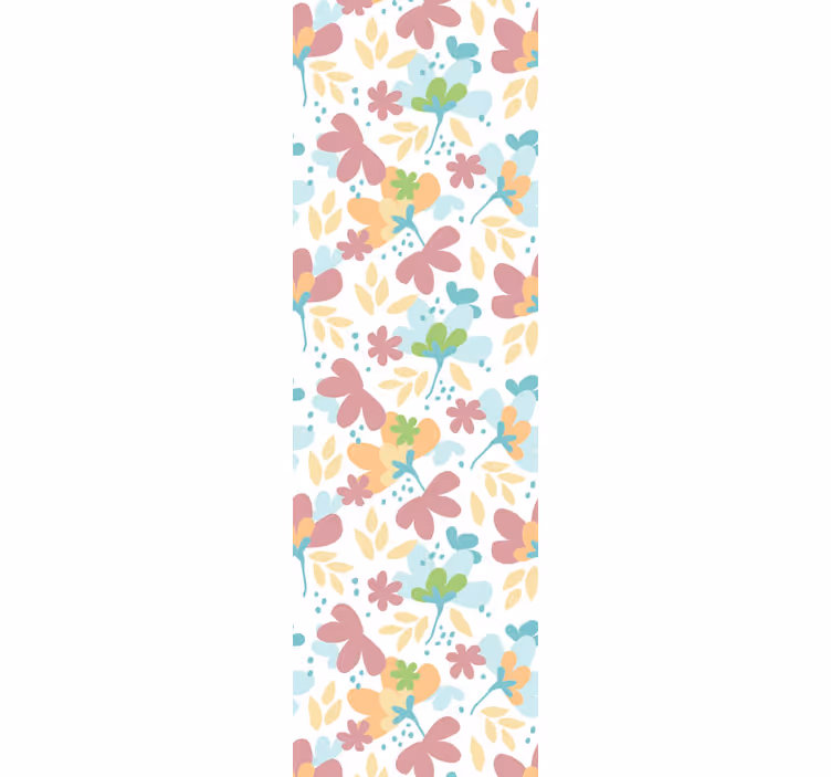Blomstermønster dekoration blomster tapet - TenStickers