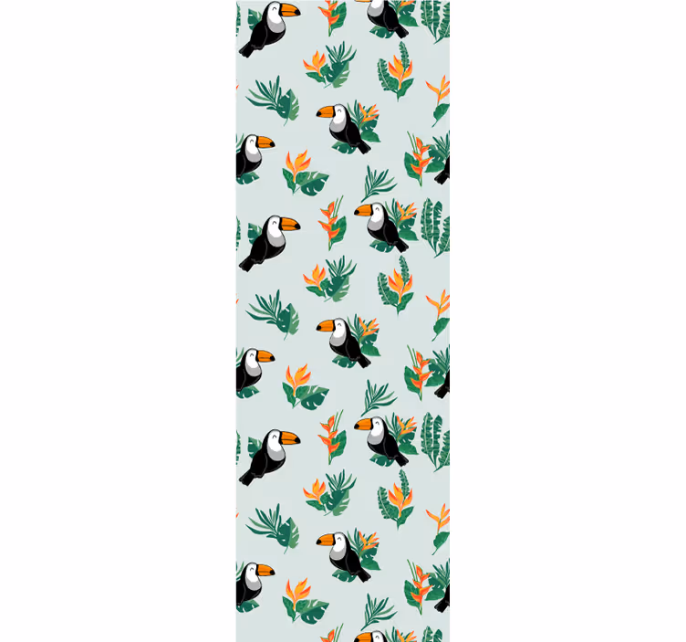 Tropiske tukaner design tapet med dyr - TenStickers