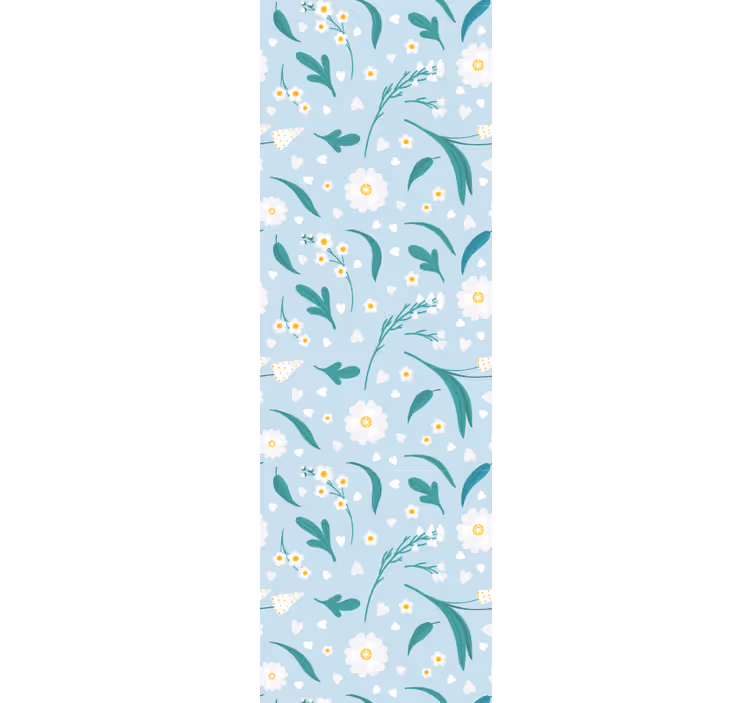 Udstilling af blomsterhave blomstret tapet - TenStickers