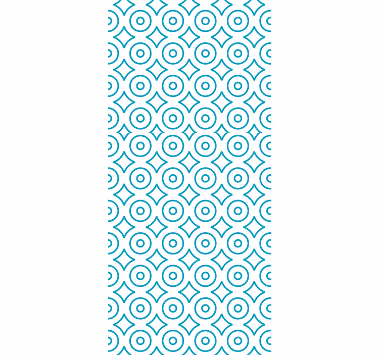 Cirkulært geometrisk mønster geometrisk tapet - TenStickers