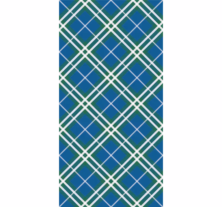 Geometrisk plaid geometrisk tapet - TenStickers