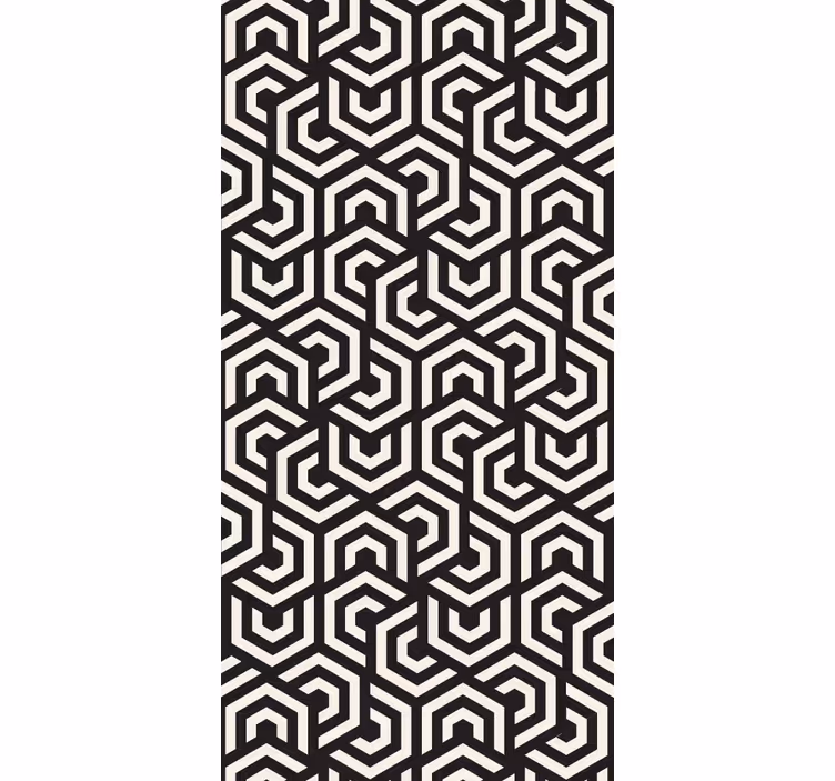 Labyrintisk design geometrisk tapet - TenStickers