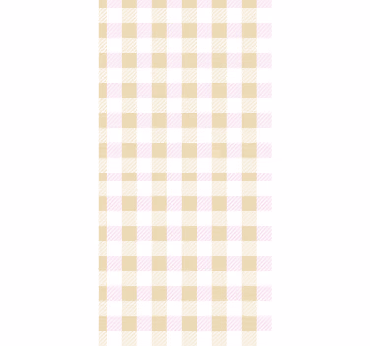 Gingham check tapet med firkanter - TenStickers