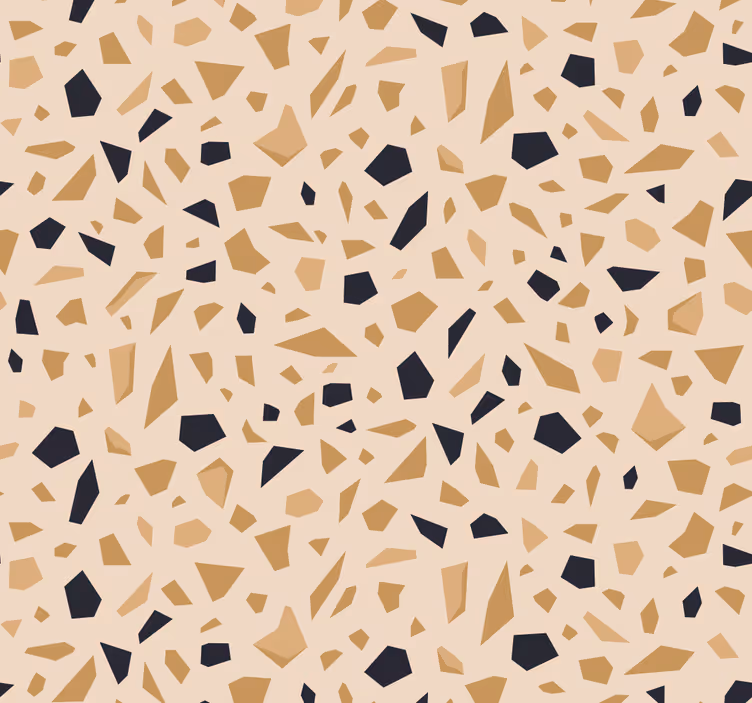 Terrazzo mønster geometrisk tapet - TenStickers