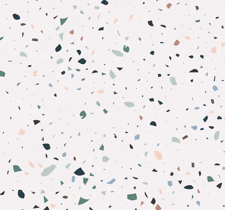 Hvid terrazo sten tapet - TenStickers