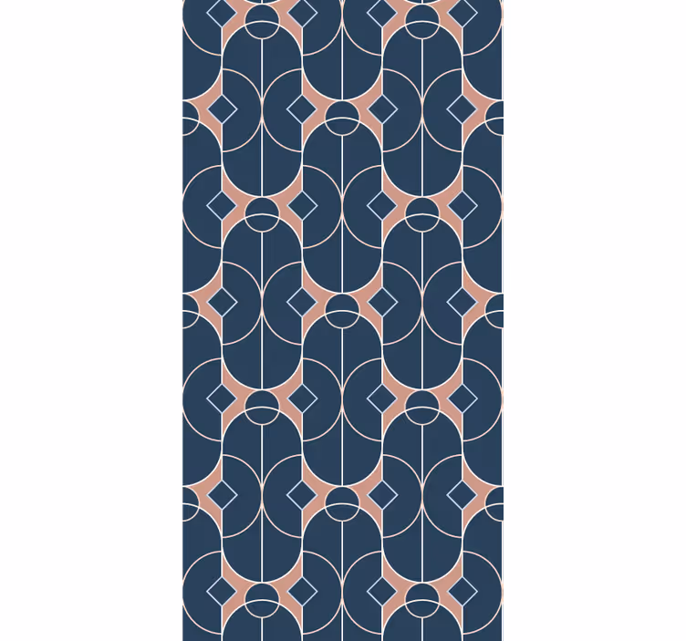 Geometrisk kædemønster geometrisk tapet - TenStickers