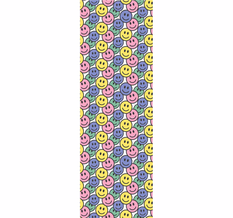 Smiley mønster tapet kunst - TenStickers