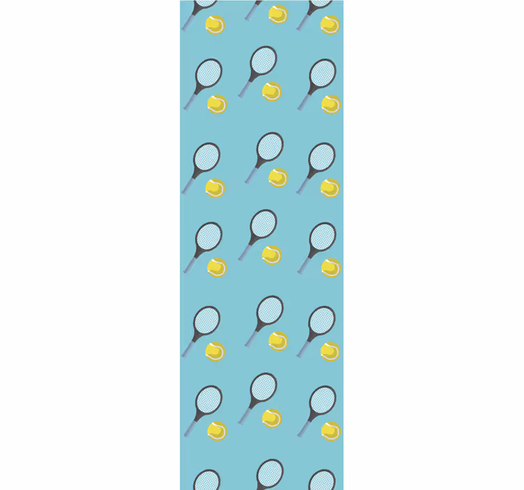Bold og tennisblåt børnetapet - TenStickers