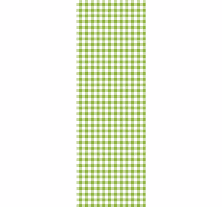 Gingham ternet mønster tapet spisestue - TenStickers