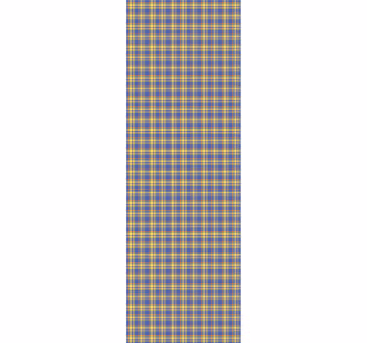 Geometrisk plaid mønster tapet med firkanter - TenStickers