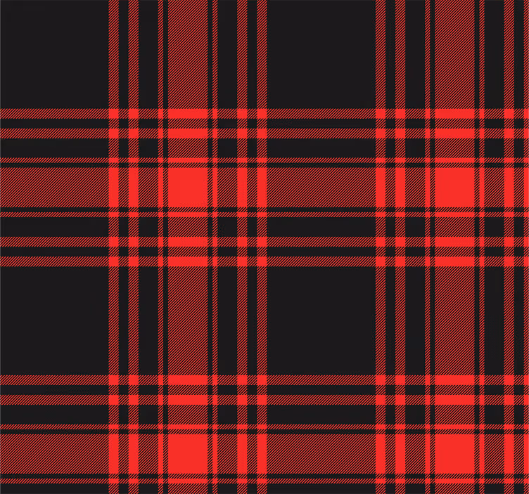 Klassisk plaid stribet tapet - TenStickers