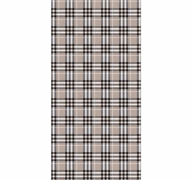 Traditionel skotsk grå tartan tapet - TenStickers