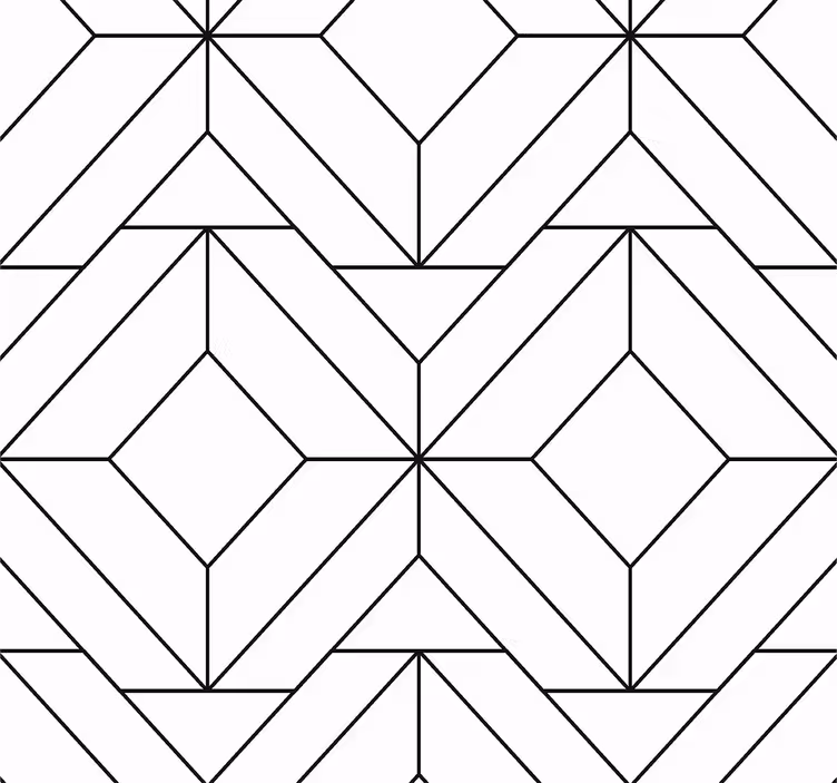Nordisk geometrisk mønster køkken tapet - TenStickers