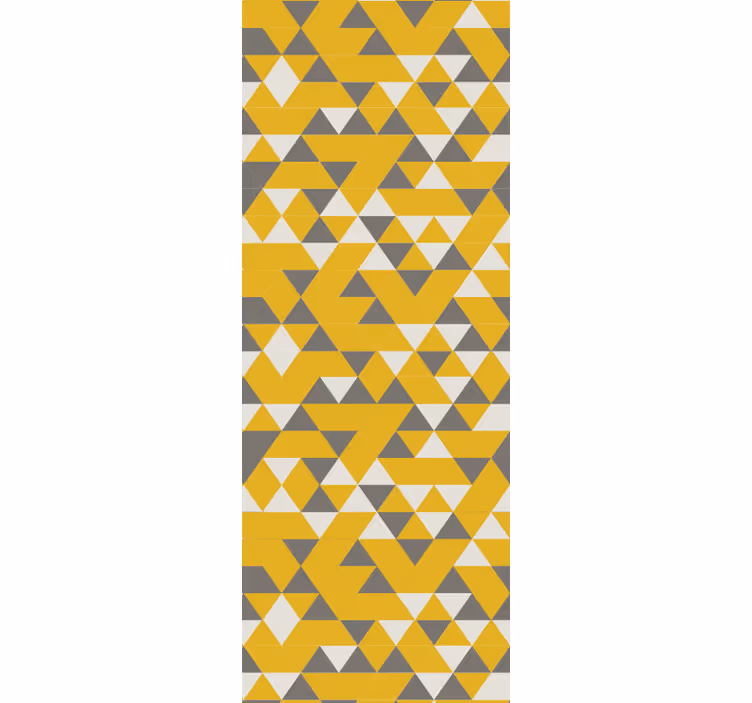 Geometrisk trekant-ensemble geometrisk tapet - TenStickers