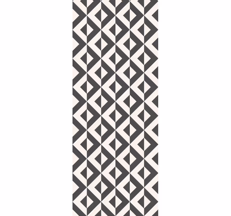 Geometri mønster design tapet til badeværelse - TenStickers