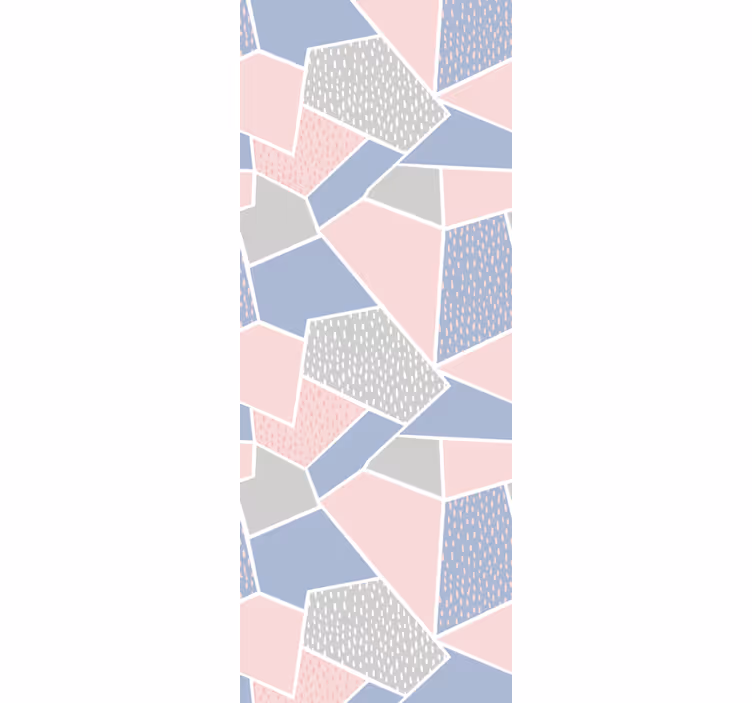 Geometrisk collage geometrisk tapet - TenStickers