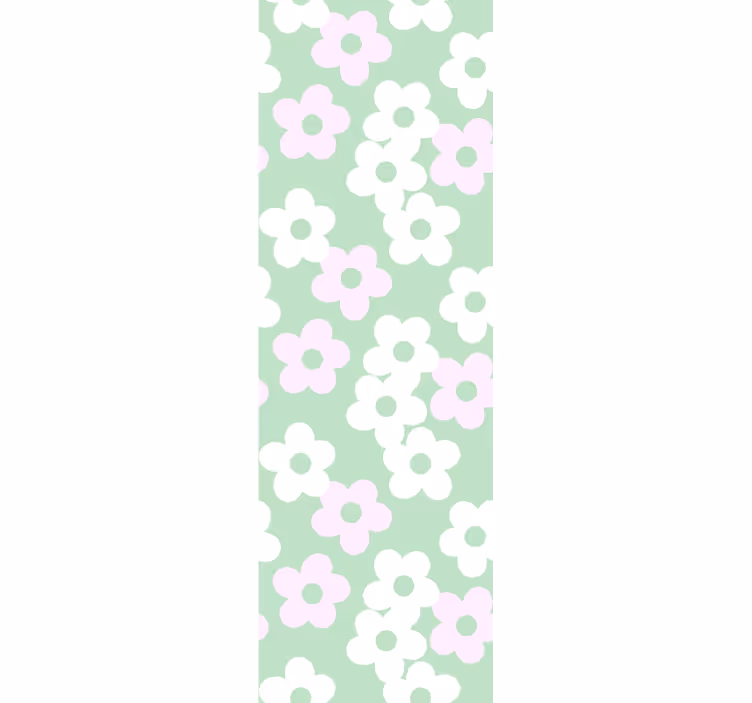 Blomstermønster accent blomster tapet - TenStickers