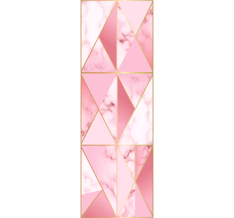 Geometrisk marmormønster geometrisk tapet - TenStickers