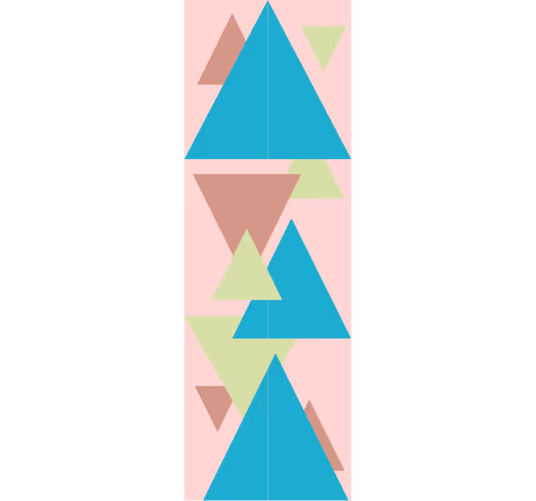 Geometriske former vægmaleri geometrisk tapet - TenStickers