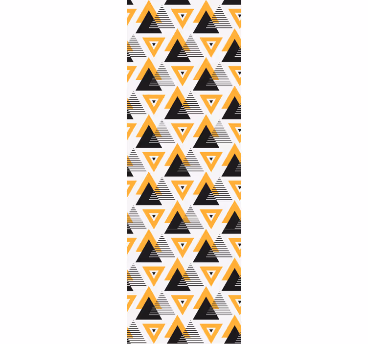 Geometrisk trekantsammensmeltning geometrisk tapet - TenStickers