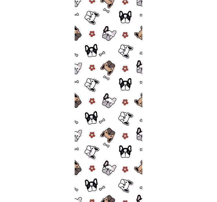 Canine doodle ensemble tapet med hunde - TenStickers
