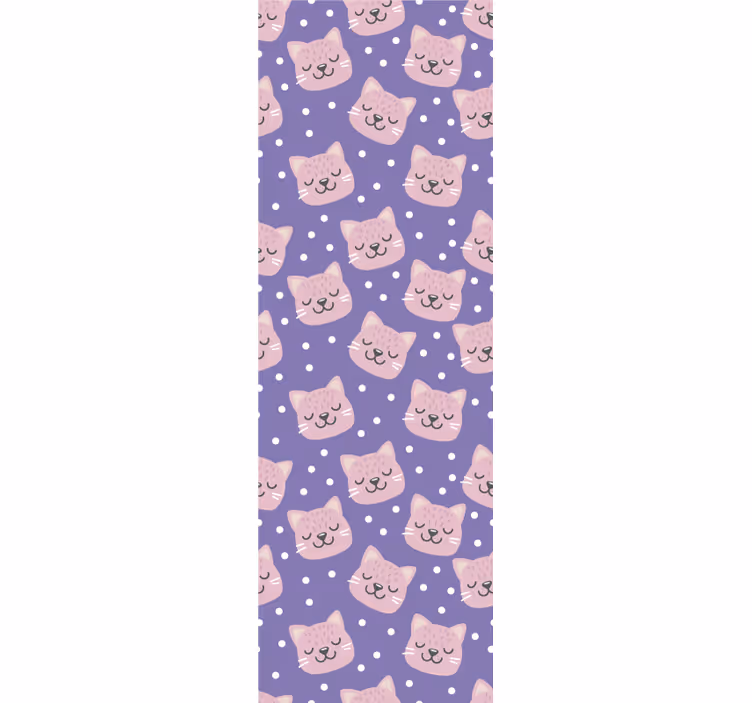 Polka kat mønster baby tapet - TenStickers