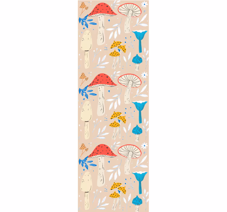Svampe motiver natur tapet - TenStickers