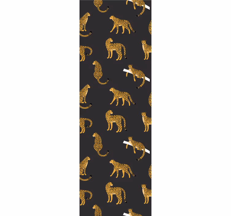 Leopardpletter motiv leopard tapet - TenStickers