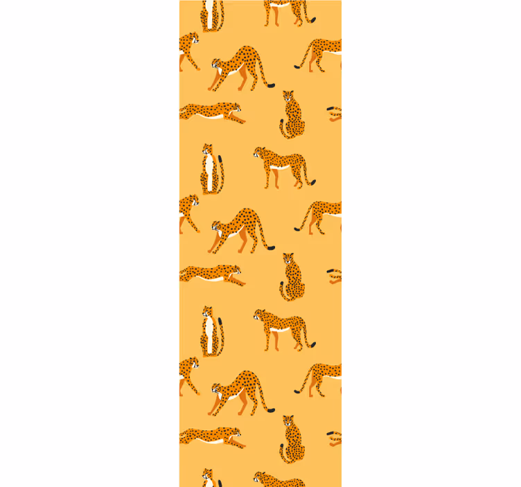 Legende leoparder tapet med dyr - TenStickers