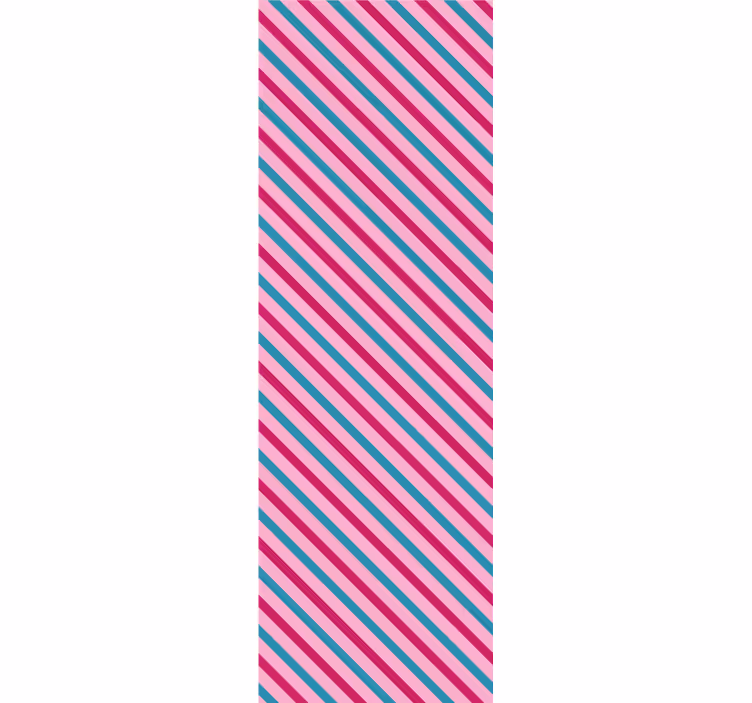 Stribet diagonal Horisontal tapet - TenStickers