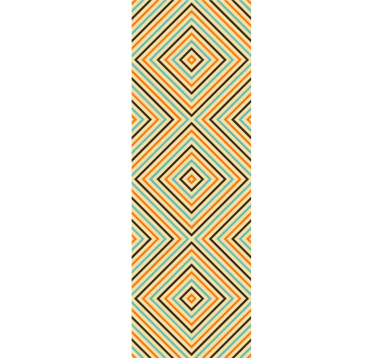 Geometrisk rombe geometrisk tapet - TenStickers