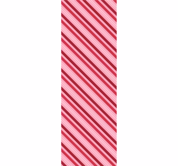 Diagonal stribe Andre striber tapet - TenStickers