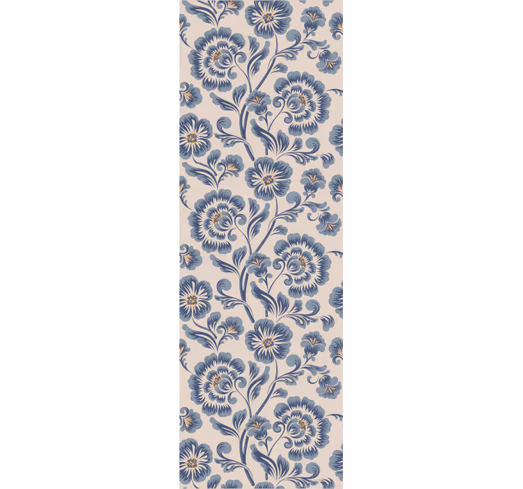 Blomstret damask elegance blomstret tapet - TenStickers