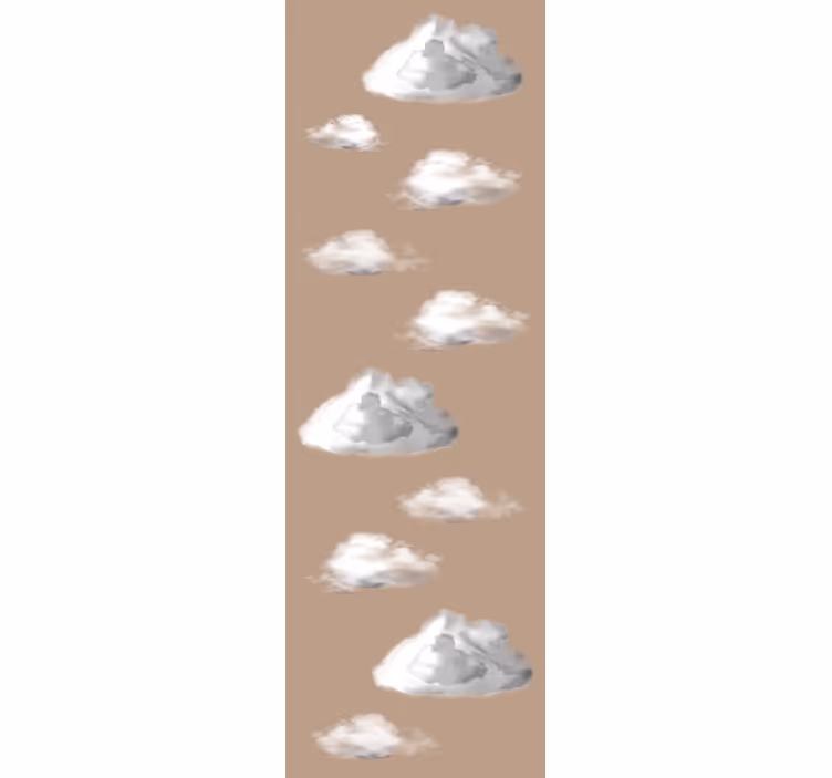 Overskyet himmel mønster natur tapet - TenStickers