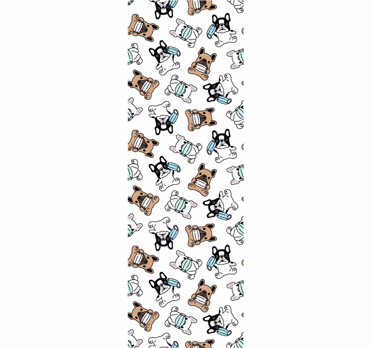 Hundeskatere tapet med hunde - TenStickers