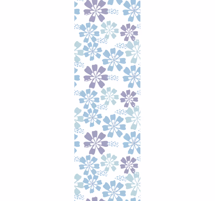 Blomstermønster tema blomster tapet - TenStickers