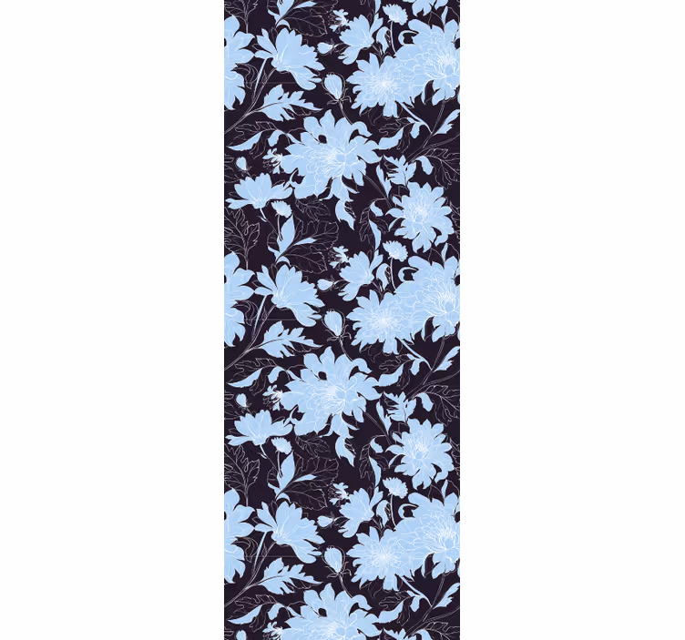 Blomstret accentmønster blomster tapet - TenStickers