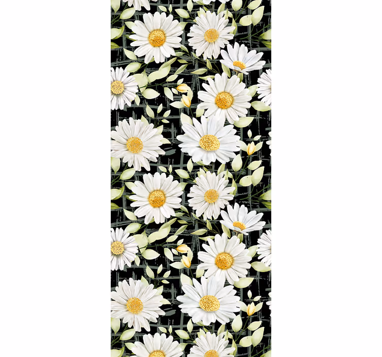 Tusindfryd blomsterudstilling blomster tapet - TenStickers