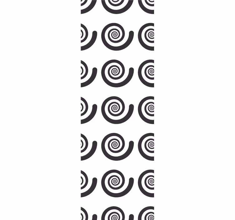 Spiralmønster geometrisk tapet - TenStickers