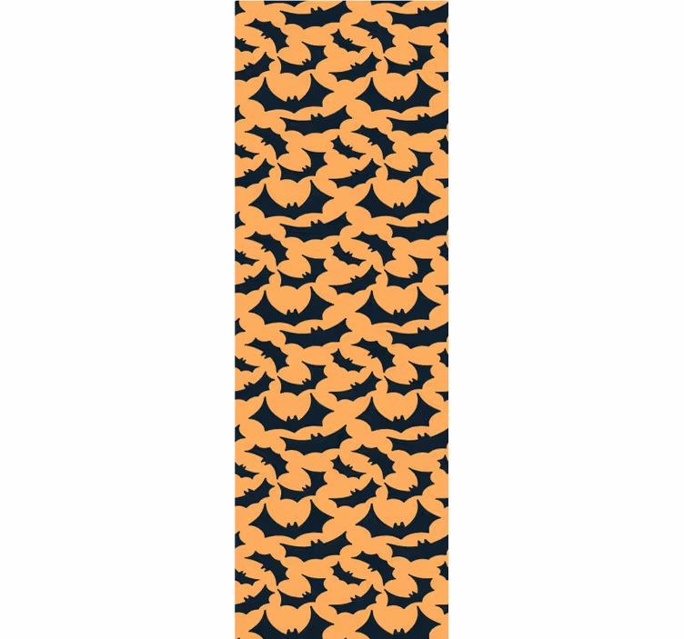 Halloween flagermus mønster halloween tapet - TenStickers