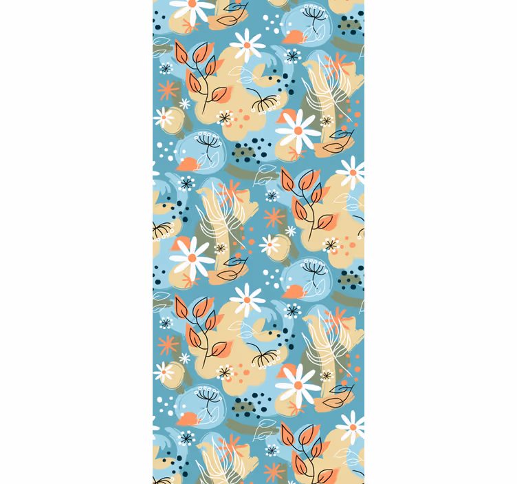 Blomstret brise blomster tapet - TenStickers
