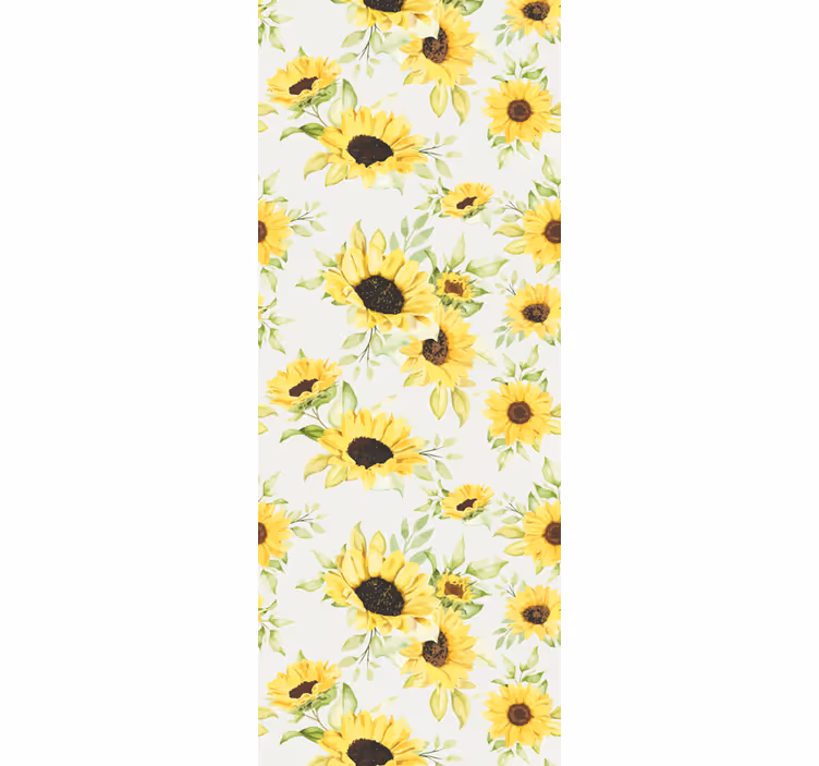 Solsikke glæde blomster tapet - TenStickers