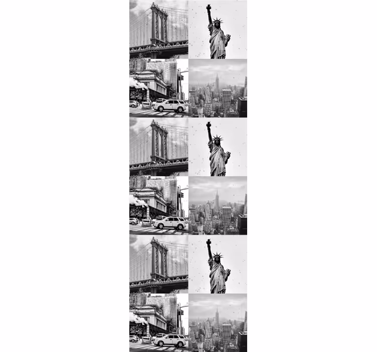 New york tapet bybilledmontage - TenStickers