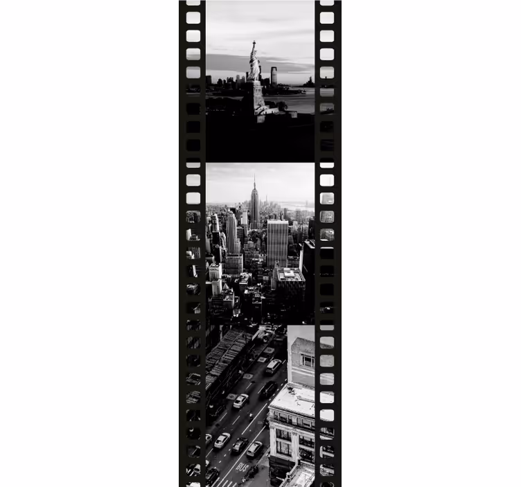 Filmstrimmel bybillede by tapet - TenStickers