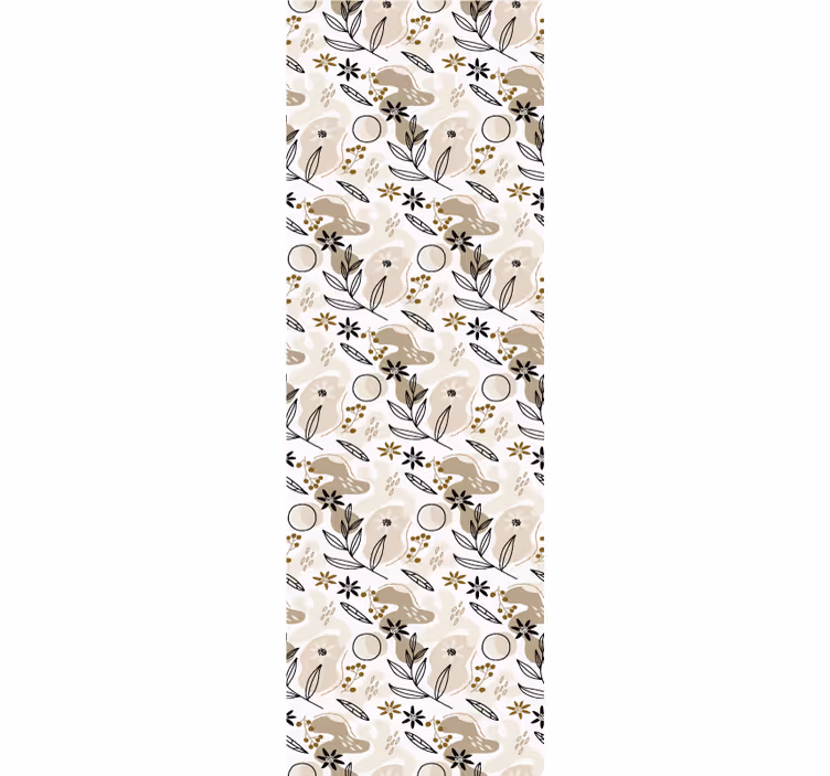 Tapet blade botanisk fauna mønster - TenStickers