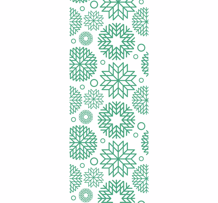 Geometriske blomster geometrisk tapet - TenStickers